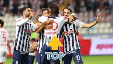 Alianza Lima celebrando gol 