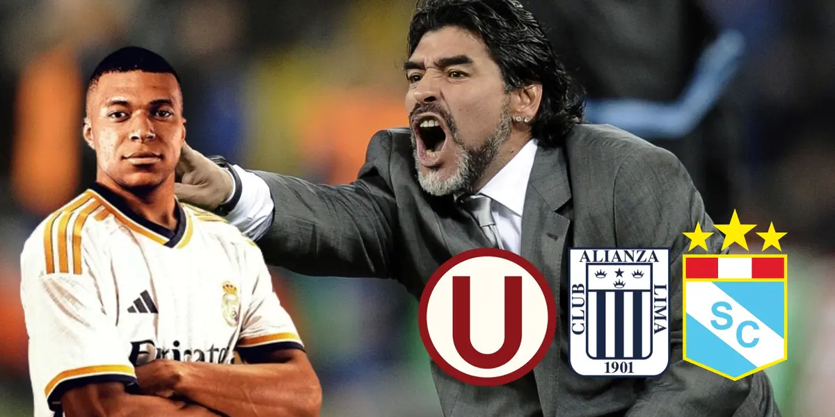 Así como Maradona recomendó a Mbappé para el Madrid, el día que se rindió ante un club peruano