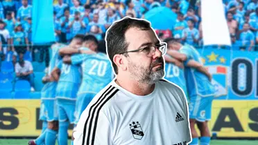 Enderson Moreira mirando serio (Foto: Sporting Cristal) 