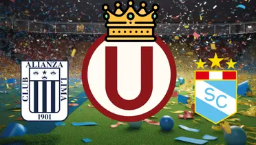 Escudos de Universitario, Alianza Lima y Sporting Cristal