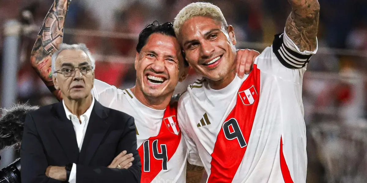 Fossati serio, Lapadula feliz con Guerrero (Foto: Selección Peruana) 