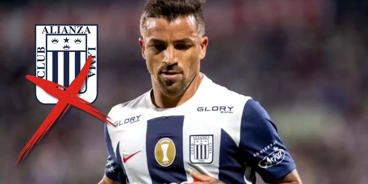 Gabriel Costa vistiendo la camiseta de Alianza Lima