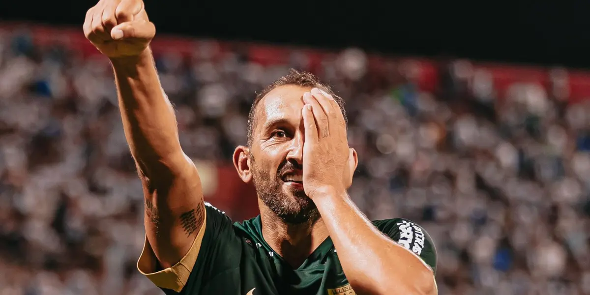 Hernán Barcos celebrando su gol ante Mannucci