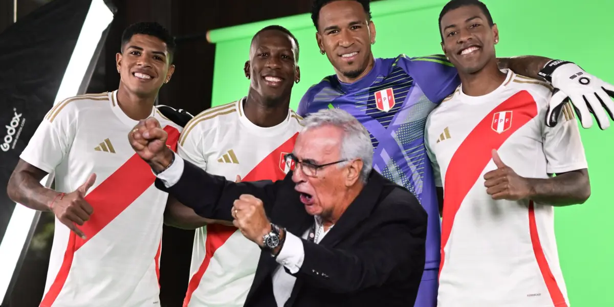 Jugadores de Perú feliz y Jorge Fossati gritando (Foto: Selección Peruana)