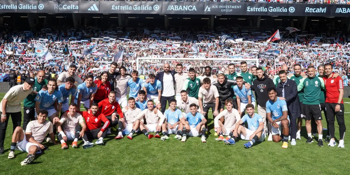 Jugadores del Celta Vigo despidiendo la temporada 23/24 (Foto: Celta Vigo) 