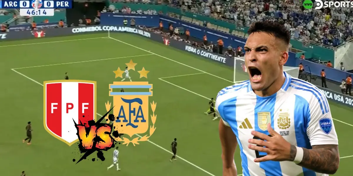 (VIDEO) Gol de Lautaro Martínez y Perú viene cayendo 1-0 ante Argentina