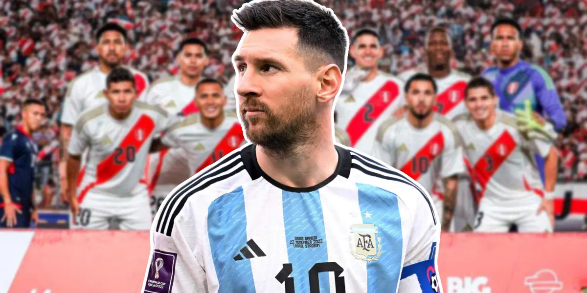 Lionel Messi viendo para un costado (Foto: Selección Peruana) 