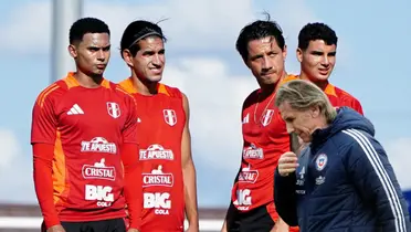 Marcos López - Luis Abram - Ricardo Gareca - Gianluca Lapadula - Matías Succar (Foto: Selección Peruana) 