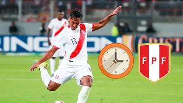Renato Tapia jugando para la Selección Peruana