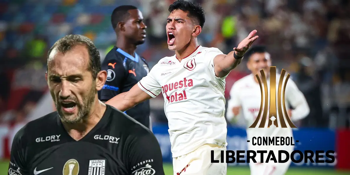 Rivera gritando un gol con la U y Barcos enojado con Alianza Lima