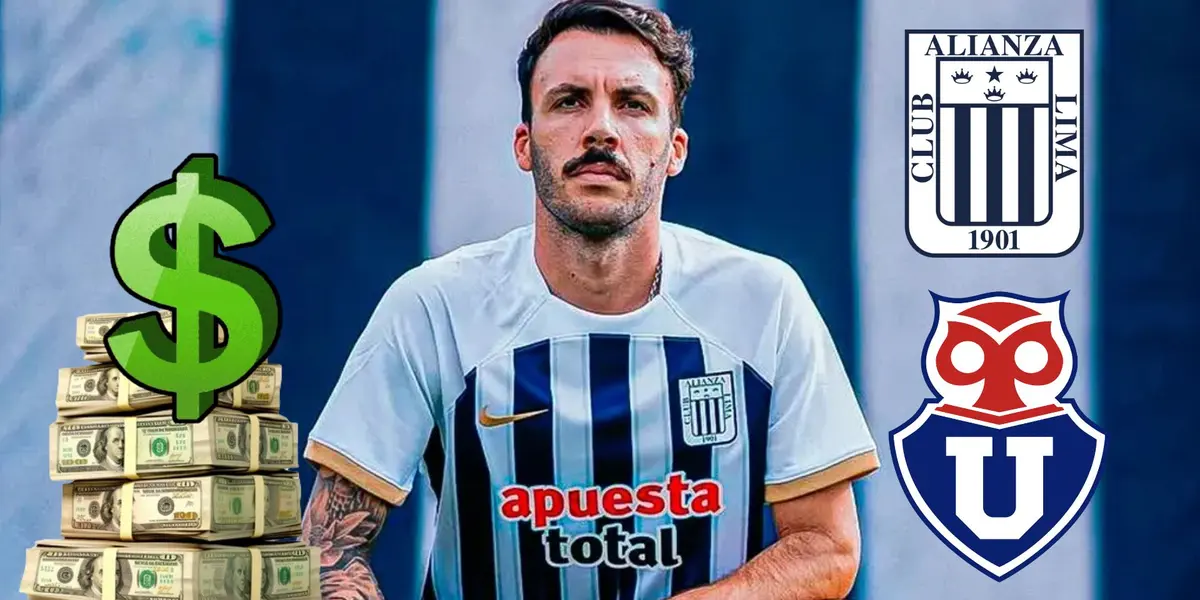 Sebastián Rodríguez vistiendo la camiseta de Alianza Lima