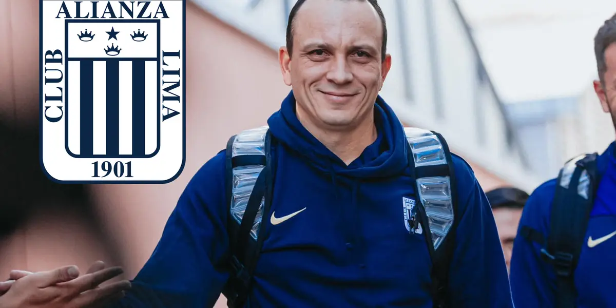 Alejandro Restrepo sonriendo (Foto: Alianza Lima) 