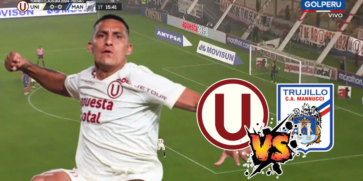 (VIDEO) Gol de Álex Valera y Universitario ya le gana 1-0 a Carlos Mannucci