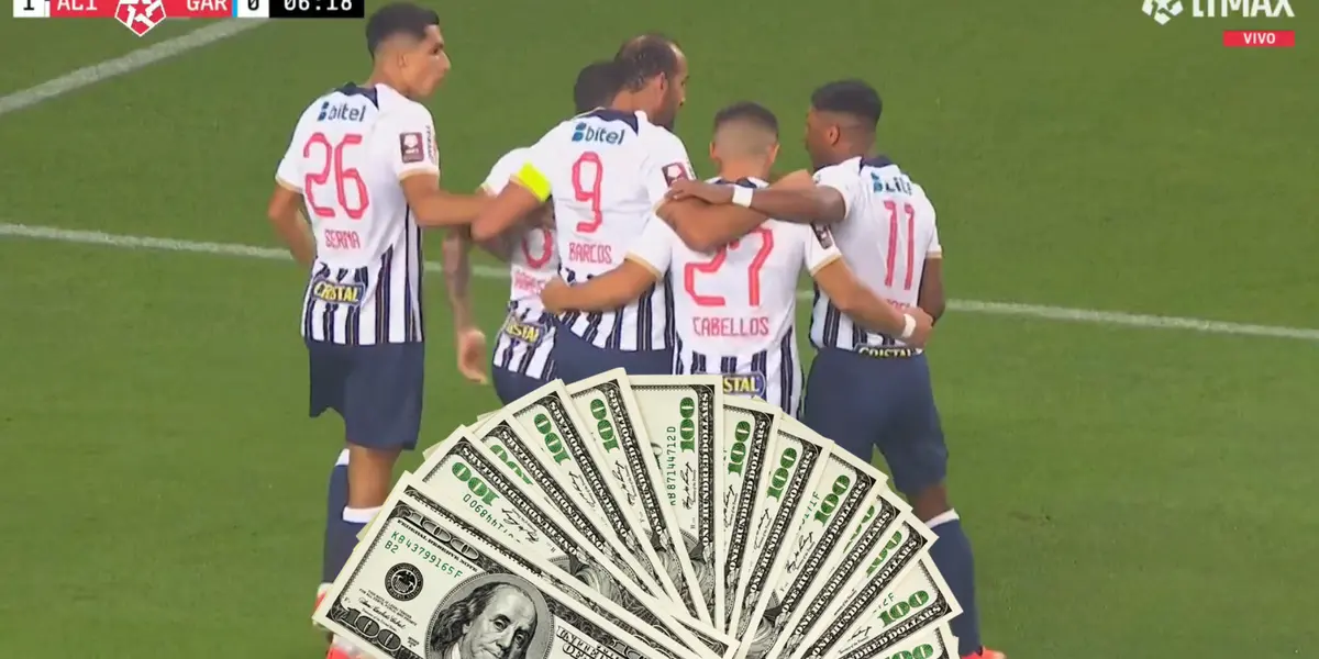 Alianza Lima celebrando gol ante Deportivo Garcilaso (Foto: Captura)