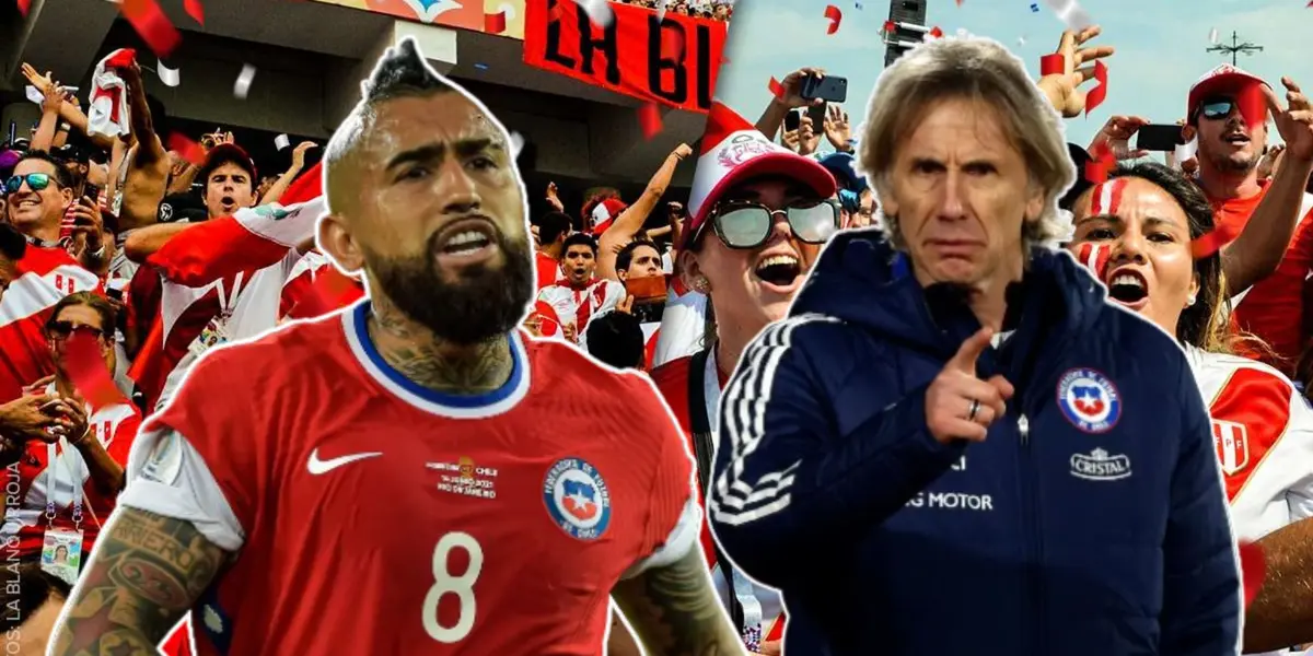 Arturo Vidal - Ricardo Gareca (Foto: La Roja)