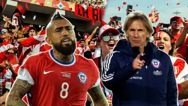 Arturo Vidal - Ricardo Gareca (Foto: La Roja)