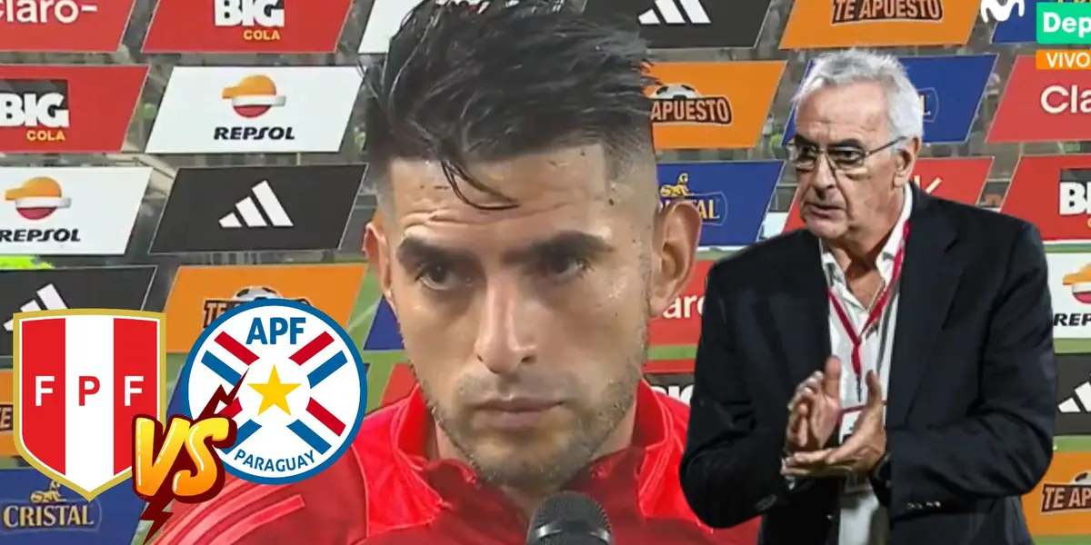 Carlos Zambrano declarando post 0-0 vs Paraguay y Jorge Fossati aplaudiendo