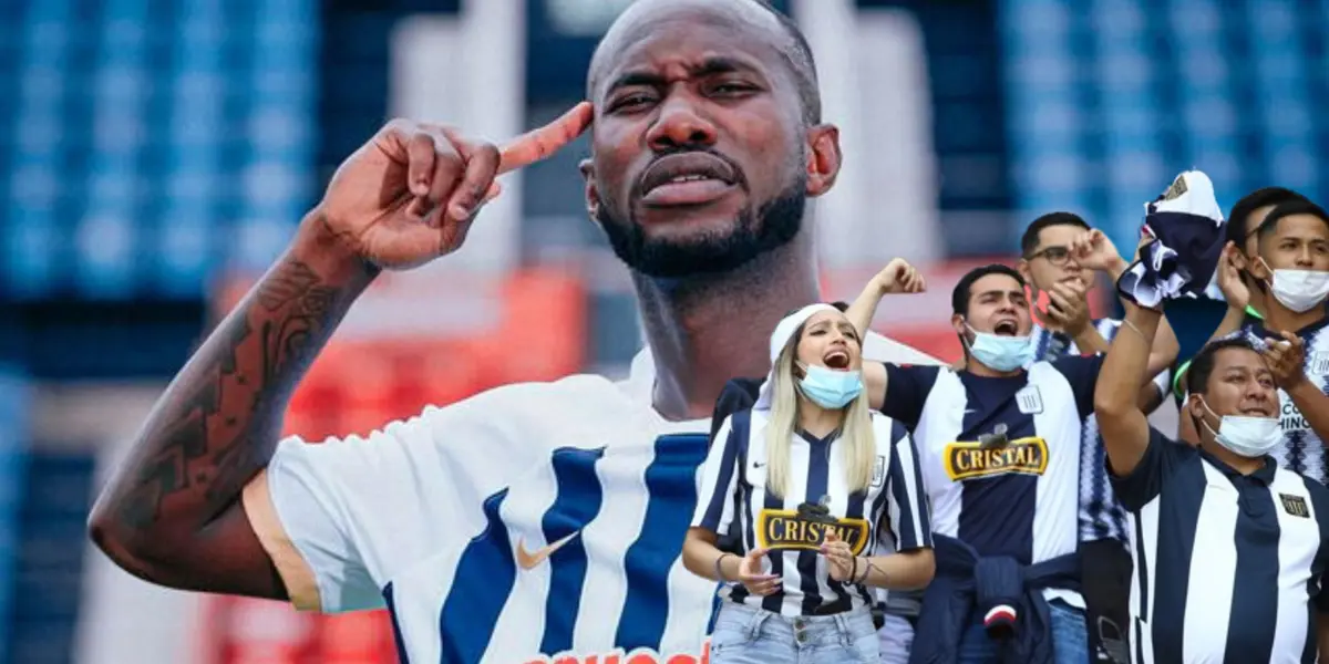 Cecilio Waterman con la camiseta de Alianza Lima. 