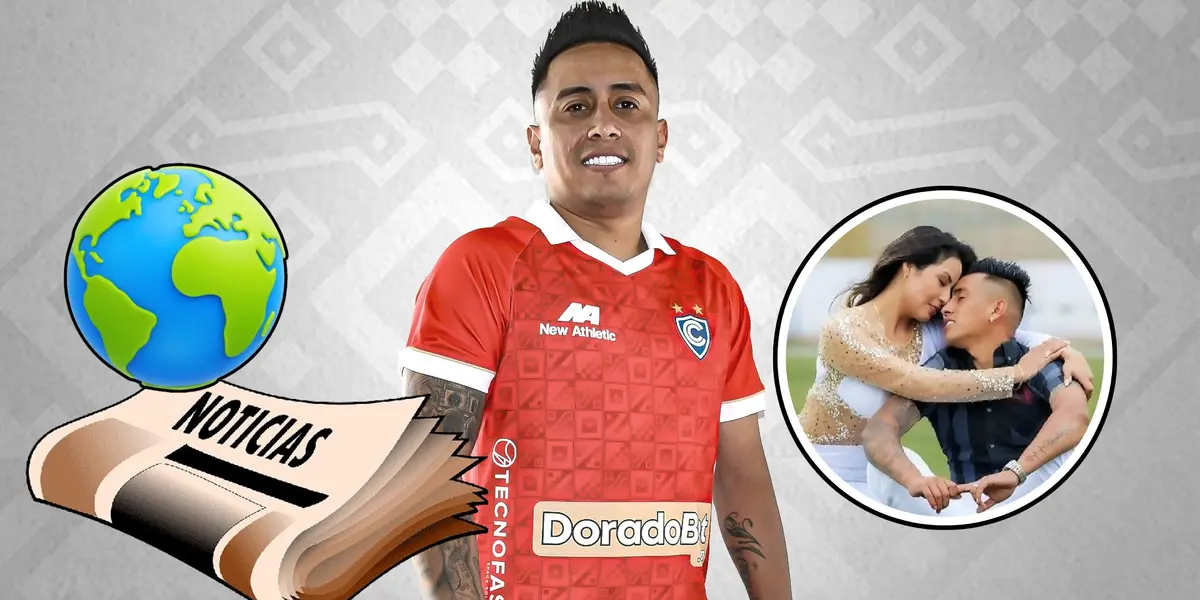 Christian Cueva - Pamela López (Foto: Club Cienciano)