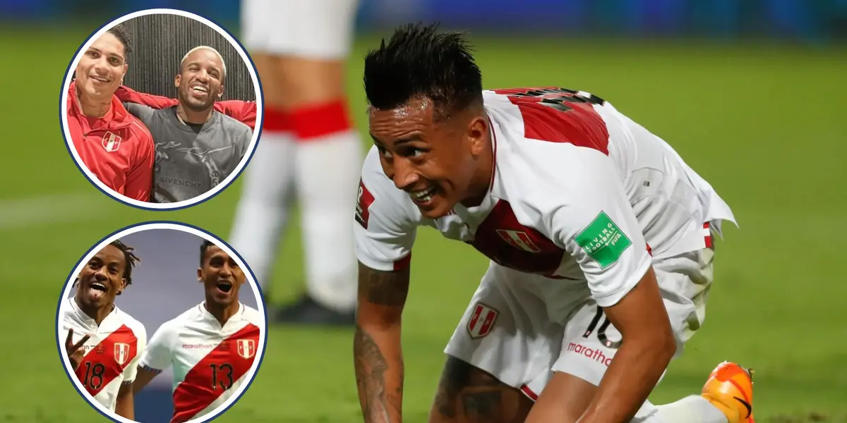 Christian Cueva - Paolo Guerrero - Jefferson Farfán - André Carrillo - Renato Tapia (Foto: La Bicolor)