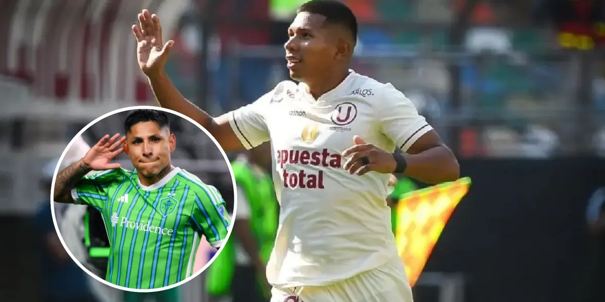 Edison Flores - Raúl Ruidíaz (Foto: Universitario) 