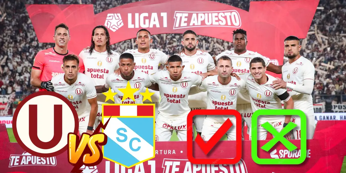 El 11 titular de Universitario de Deportes que enfrentó ayer a Sporting Cristal