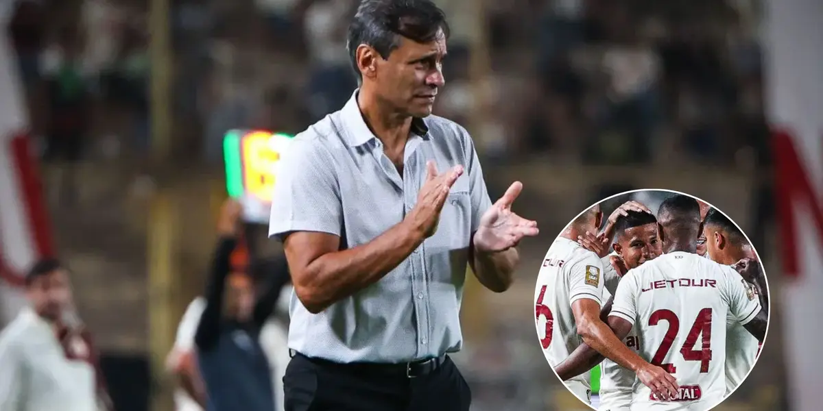 Fabián Bustos aplaudiendo (Foto: Universitario de Deportes) 