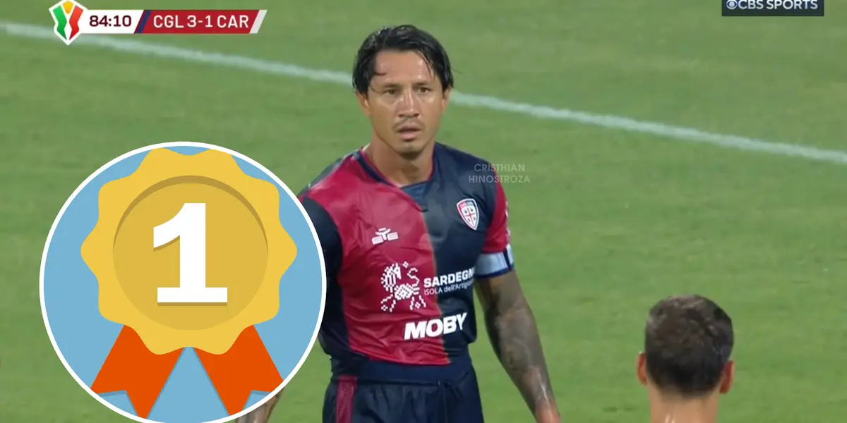 Así puntuaron a Gianluca Lapadula en su debut con el Cagliari en Copa Italia