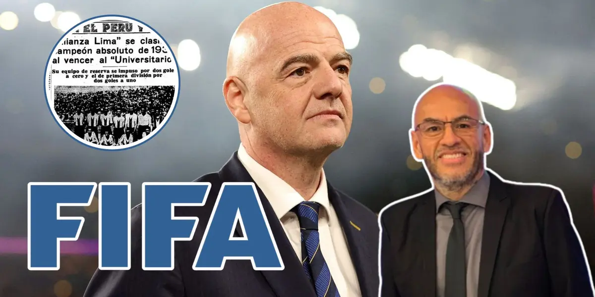 Gianni Infantino - Peter Arévalo (Foto: Sky News)