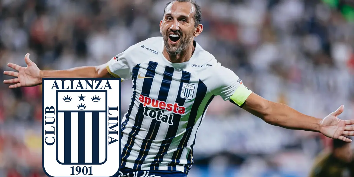 Hernán Barcos celebrando gol (Foto: Alianza Lima)