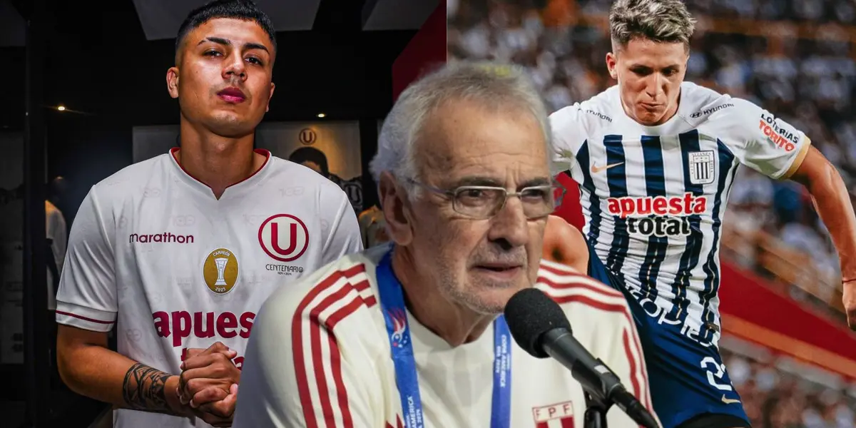 Jairo Concha - Catriel Cabellos - Jorge Fossati (Foto: Universitario de Deportes - Alianza Lima)