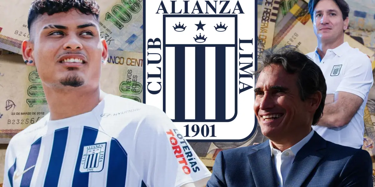 Jeriel De Santis - José Sabogal - Bruno Marioni (Foto: Alianza Lima) 