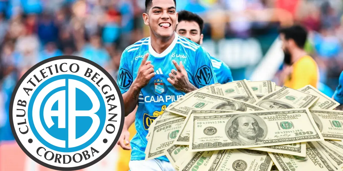 Joao Grimaldo celebrando gol (Foto: Sporting Cristal) 