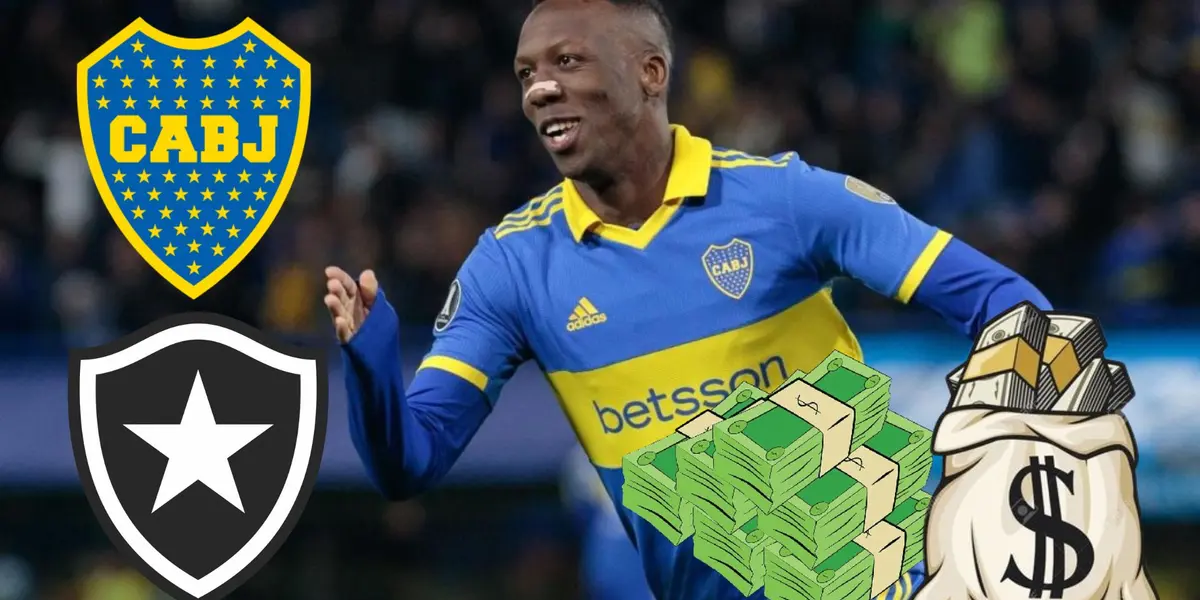 Luis Advíncula vistiendo y celebrando con la camiseta de Boca Juniors