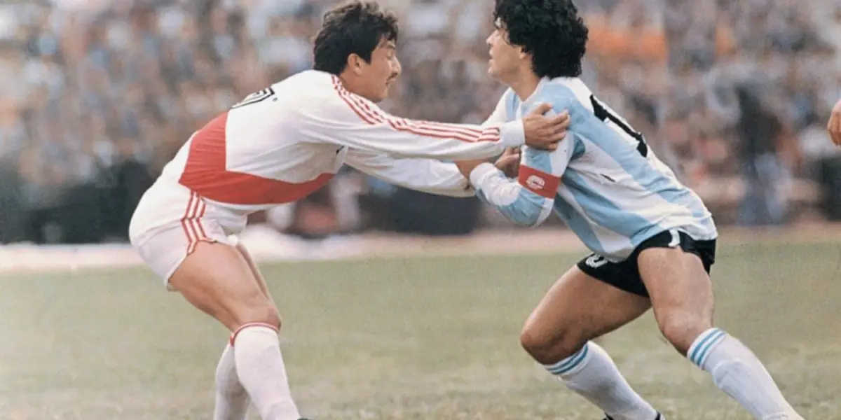 Maradona siempre recordaba a Uribe cuando lo enfrentó en las Eliminatorias para el Mundial de México 86