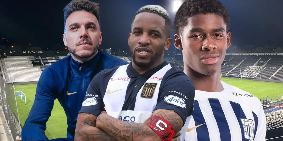 Mariano Soso - Jefferson Farfán - Víctor Guzmán (Foto: Alianza Lima) 