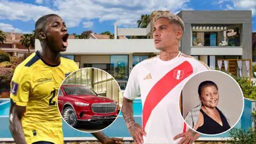 Moisés Caicedo - Paolo Guerrero (Foto: La Tri - La Bicolor)