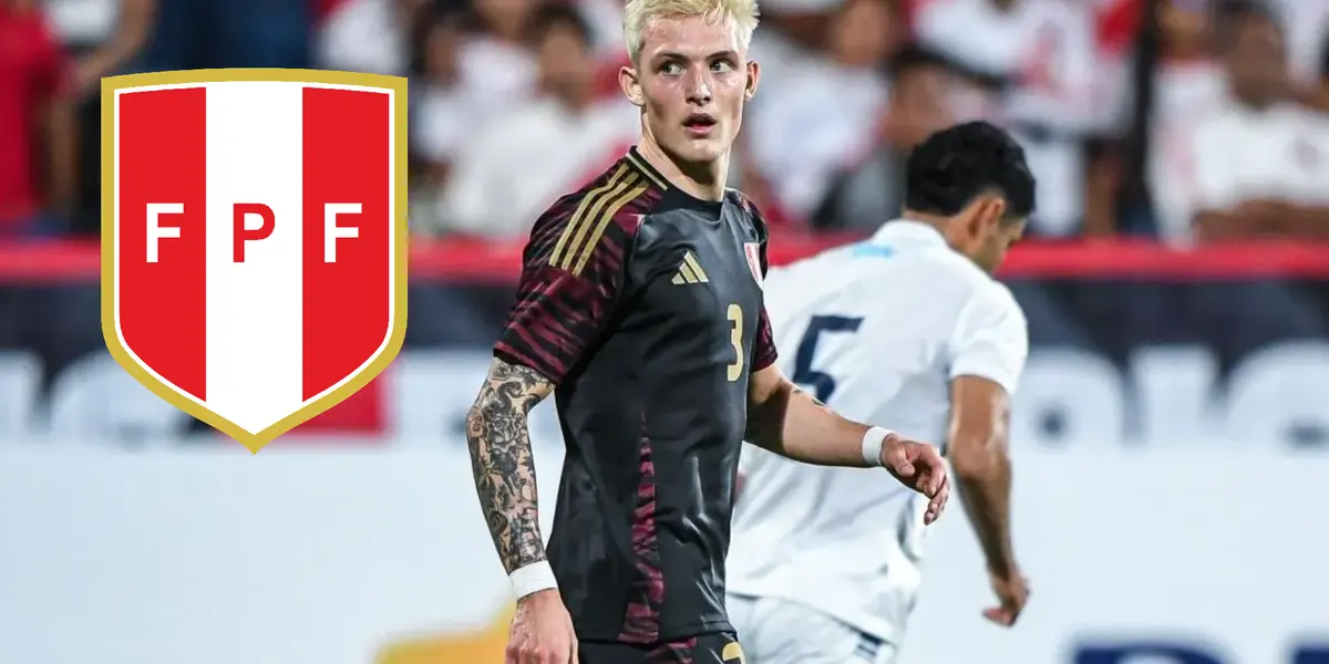 Oliver Sonne con la camiseta de la Bicolor (Foto: Selección Peruana) 