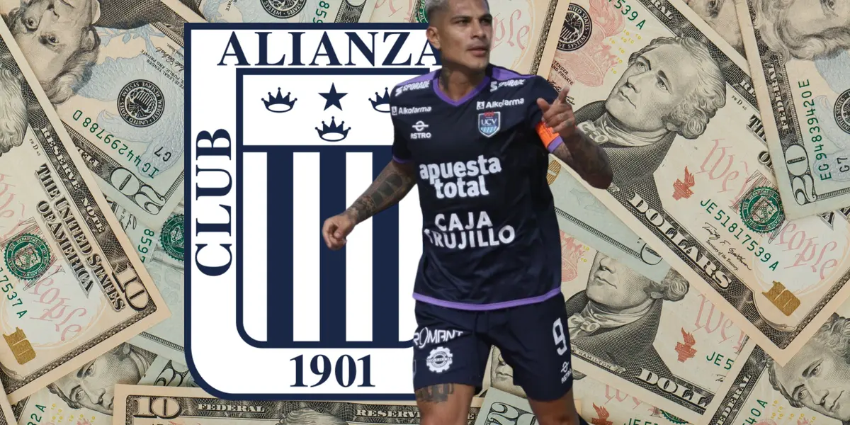 Lo que Alianza Lima tendría que pagar a César Vallejo para fichar a Paolo Guerrero