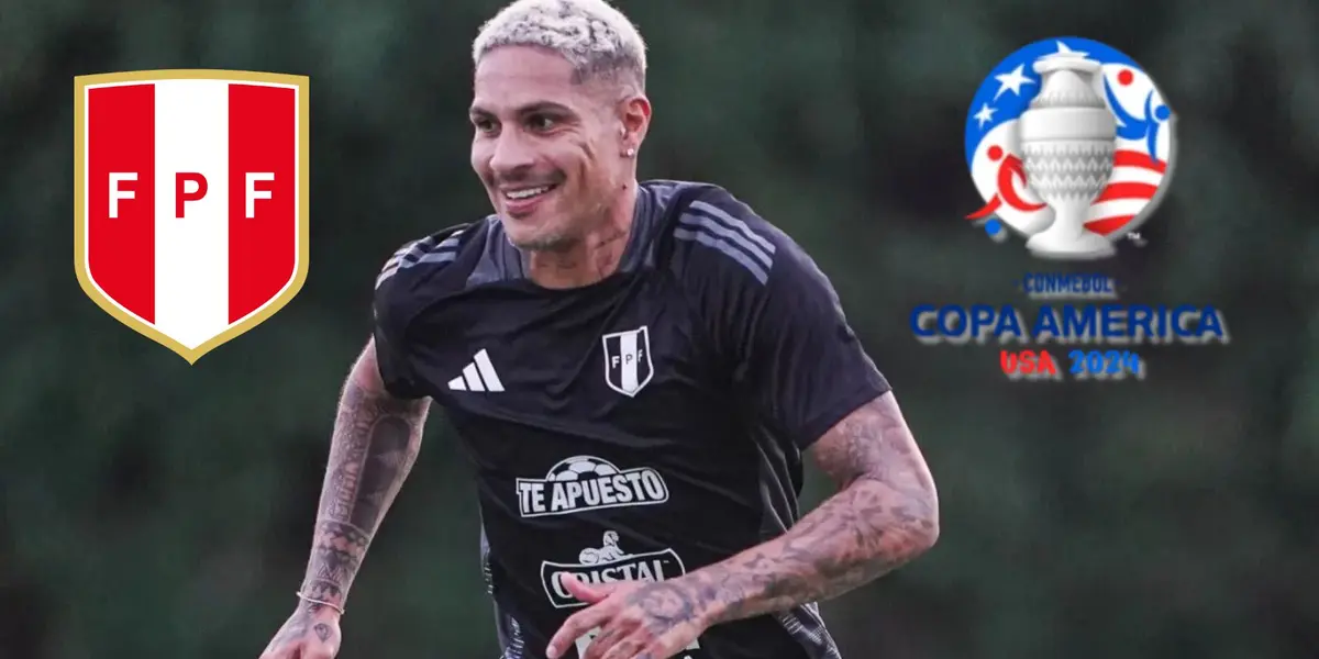 Paolo Guerrero entrenando con la Selección Peruana