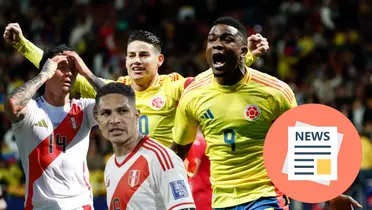 Paolo Guerrero - Gianluca Lapadula - James Rodríguez (Foto: EFE - Selección Peruana)