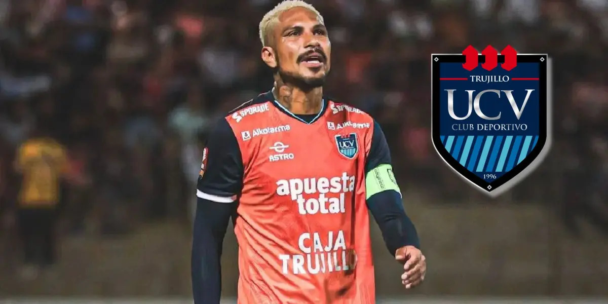 Paolo Guerrero vistiendo la camiseta de la UCV de Trujillo