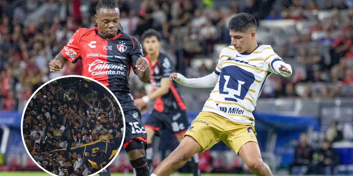 Lo que dijeron los hinchas de Pumas al ver a Piero Quispe contra Atlas