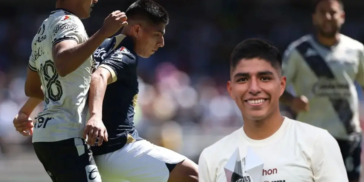 Piero Quispe jugando con el Pumas UNAM de la Liga MX. / Foto: EFE.