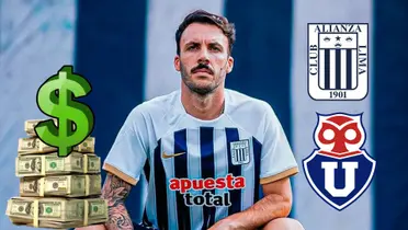 Sebastián Rodríguez vistiendo la camiseta de Alianza Lima