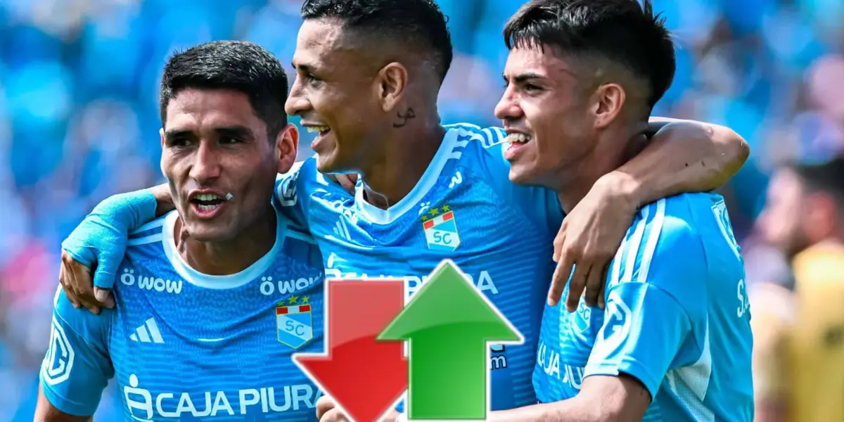 Yoshimar Yotún, Irven Ávila y Santiago González celebrando gol (Foto: Sporting Cristal) 