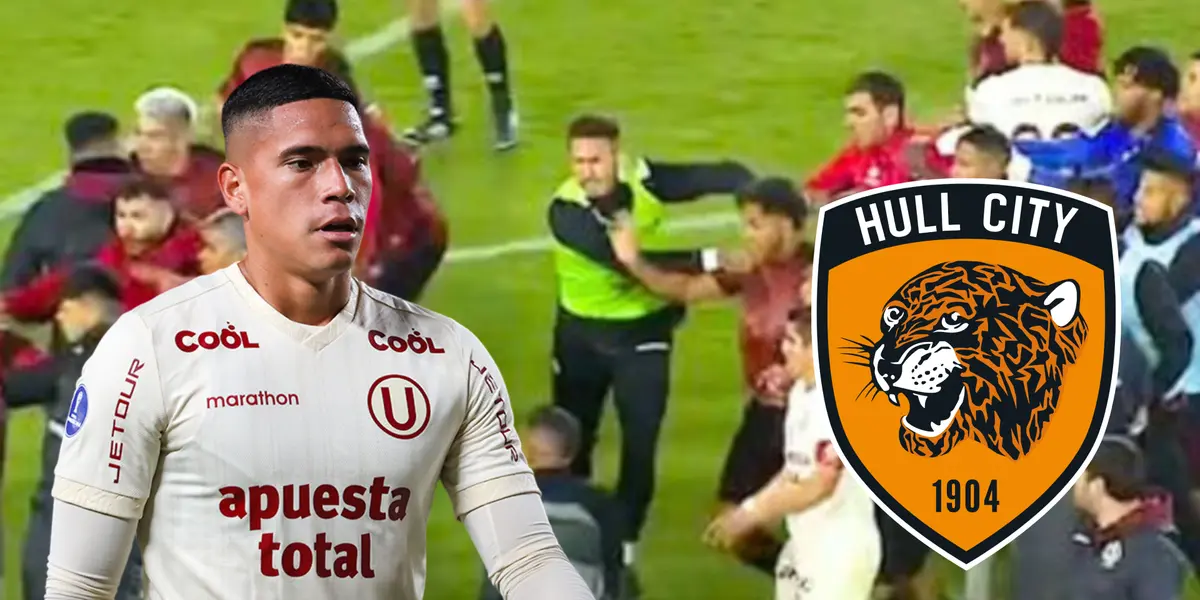 Yuriel Celi metió puñete ante Melgar y lo que dijeron los hinchas del Hull City